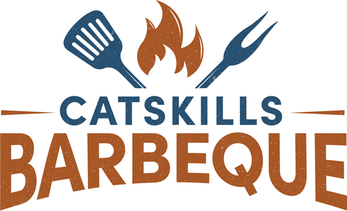 logo-of-catskills-barbecue-featuring-a-spoon-and-fork-crossed-over-each-other-with-wisps-of-smoke-in-the-background